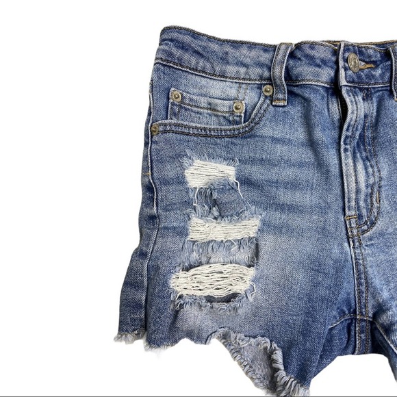 Just USA Authentic Jean Shorts Distressed Size XS - Picture 3 of 8